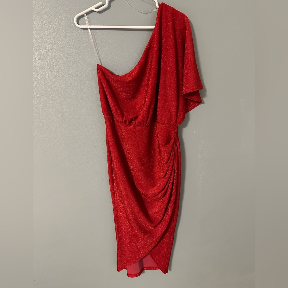 Red sparkly dress
